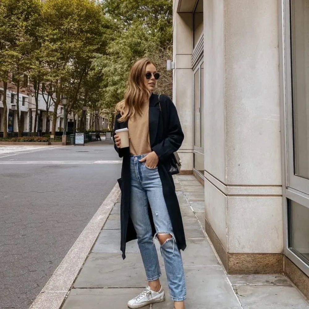 J.Crew Ella open-front long sweater-blazer